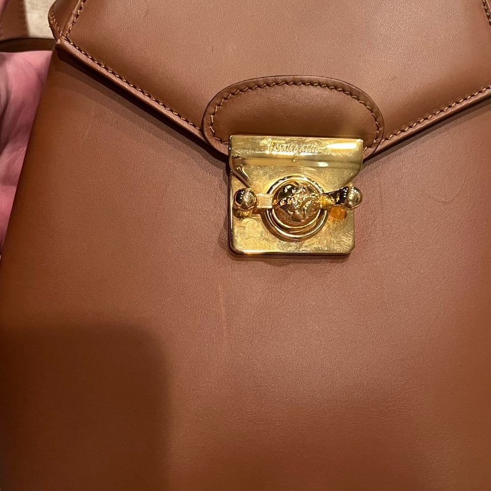 Vintage Salvatore Ferragamo Leather Backpack - Picture 6 of 7